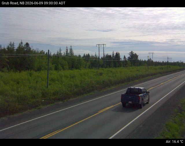 Web Cam image of Grub Road (NB Highway 10)