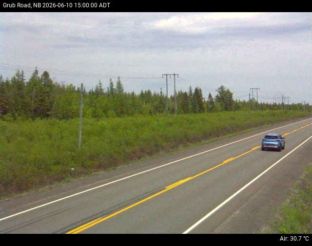 Web Cam image of Grub Road (NB Highway 10)