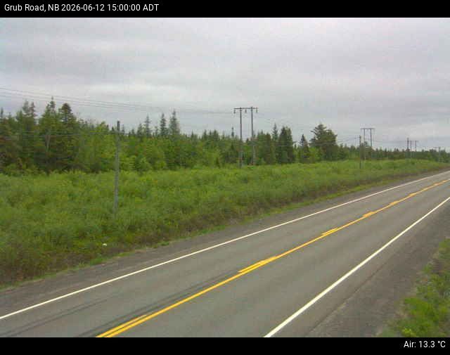 Web Cam image of Grub Road (NB Highway 10)