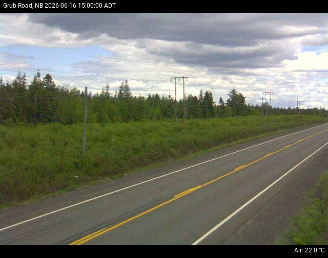 Web Cam image of Grub Road (NB Highway 10)