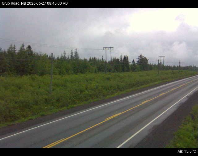 Web Cam image of Grub Road (NB Highway 10)
