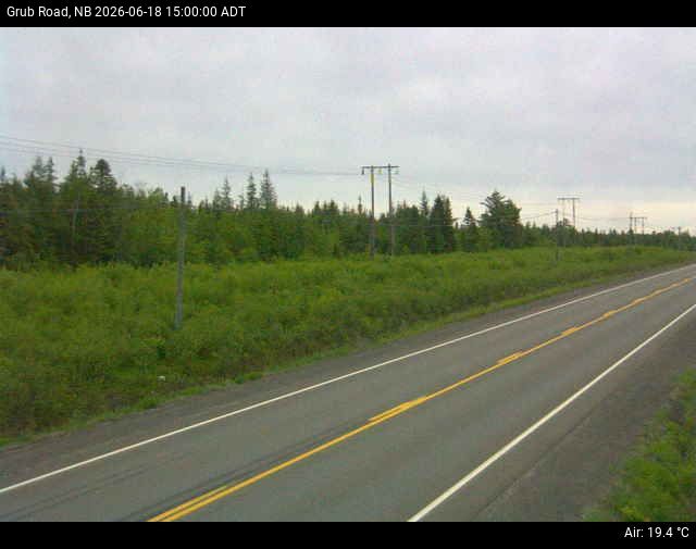 Web Cam image of Grub Road (NB Highway 10)