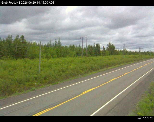Web Cam image of Grub Road (NB Highway 10)