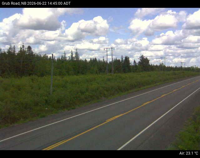 Web Cam image of Grub Road (NB Highway 10)