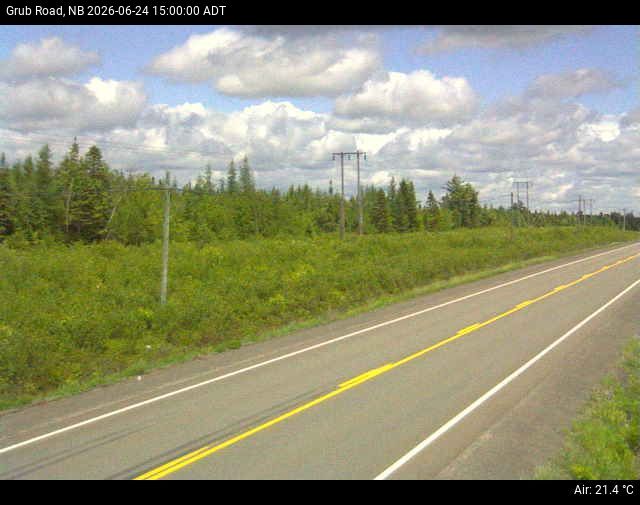 Web Cam image of Grub Road (NB Highway 10)