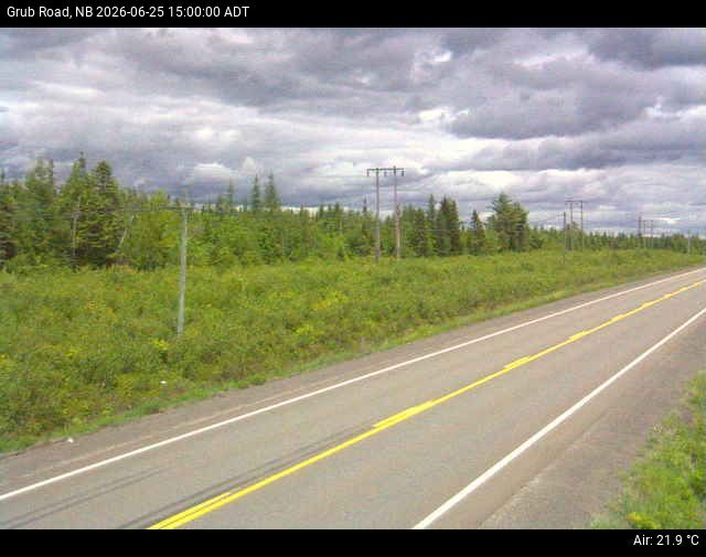 Web Cam image of Grub Road (NB Highway 10)