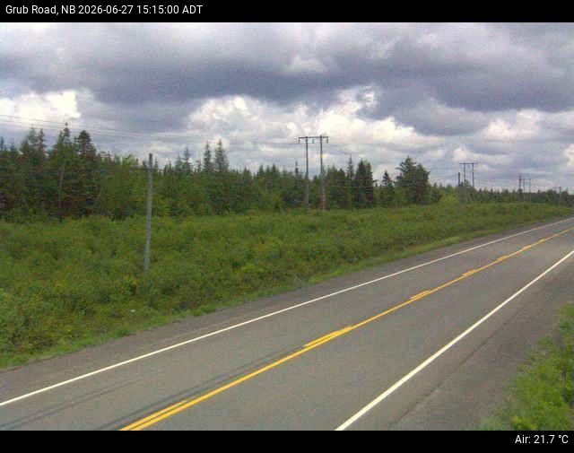 Web Cam image of Grub Road (NB Highway 10)