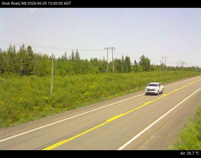 Web Cam image of Grub Road (NB Highway 10)