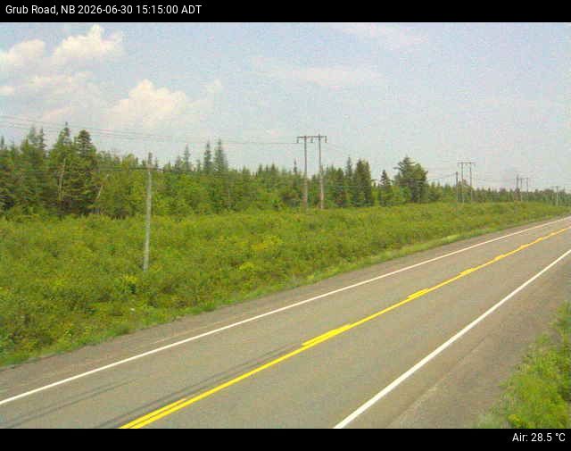 Web Cam image of Grub Road (NB Highway 10)