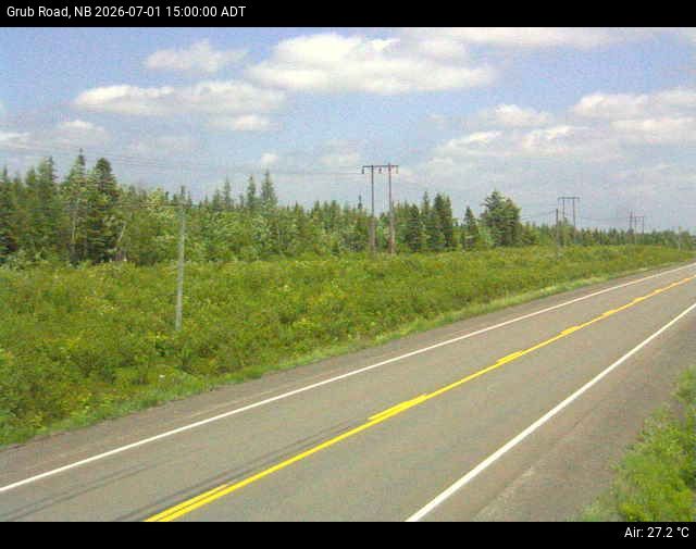 Web Cam image of Grub Road (NB Highway 10)