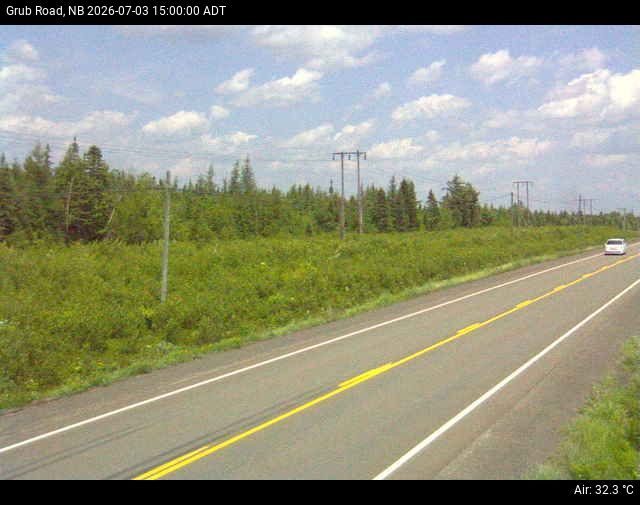 Web Cam image of Grub Road (NB Highway 10)