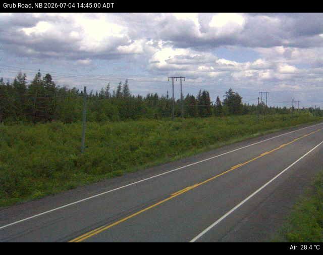 Web Cam image of Grub Road (NB Highway 10)