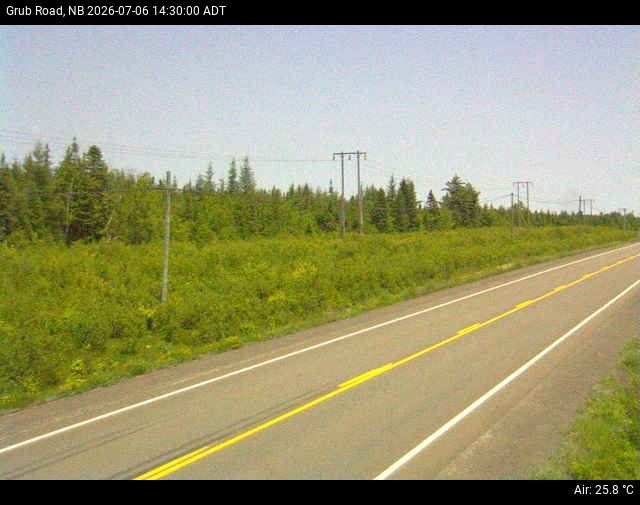 Web Cam image of Grub Road (NB Highway 10)