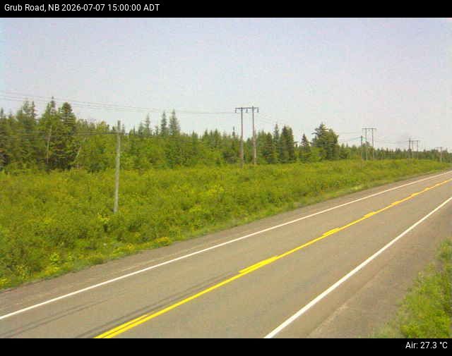 Web Cam image of Grub Road (NB Highway 10)