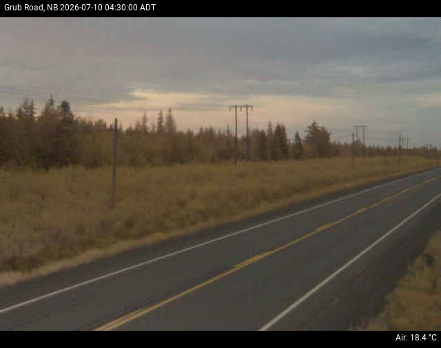 Web Cam image of Grub Road (NB Highway 10)