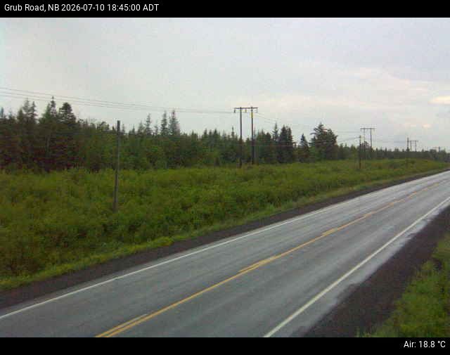 Web Cam image of Grub Road (NB Highway 10)