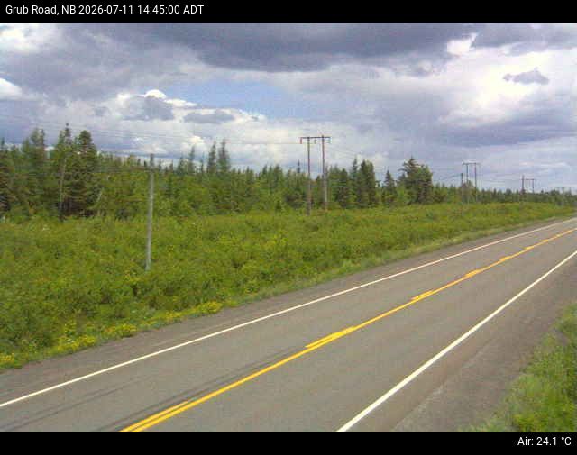 Web Cam image of Grub Road (NB Highway 10)