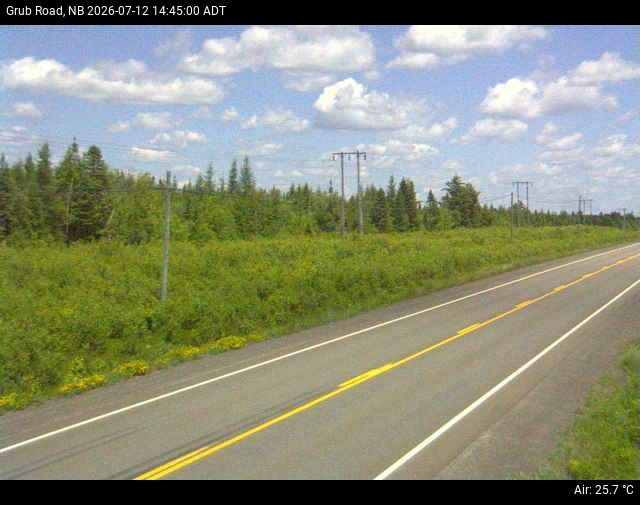 Web Cam image of Grub Road (NB Highway 10)