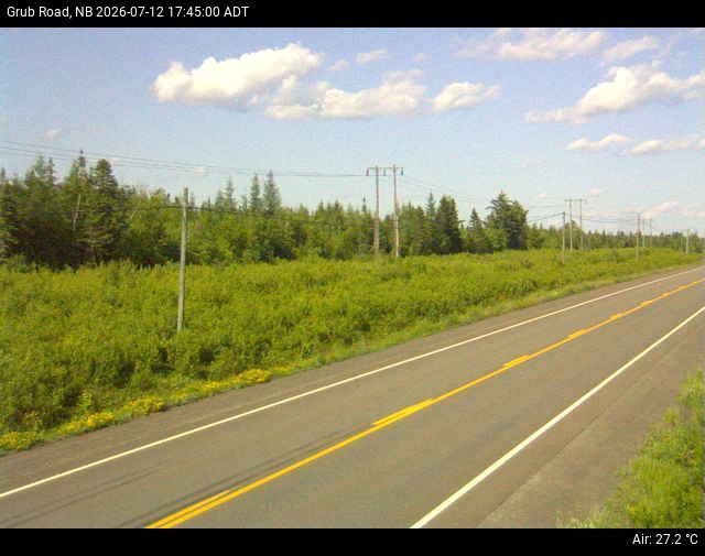 Web Cam image of Grub Road (NB Highway 10)