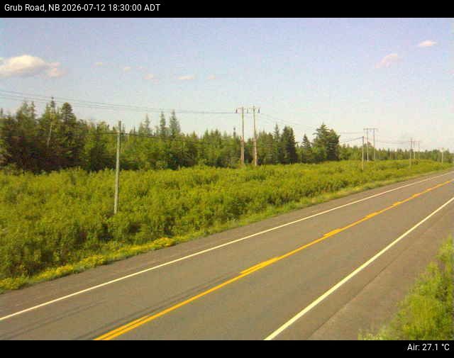 Web Cam image of Grub Road (NB Highway 10)
