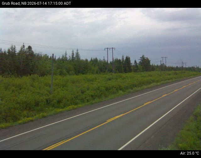 Web Cam image of Grub Road (NB Highway 10)