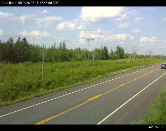 Web Cam image of Grub Road (NB Highway 10)
