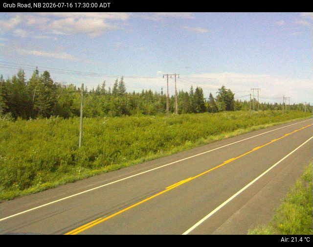 Web Cam image of Grub Road (NB Highway 10)