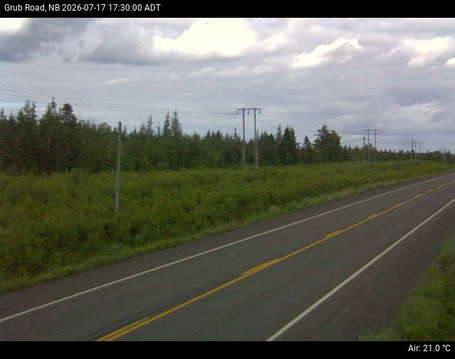 Web Cam image of Grub Road (NB Highway 10)