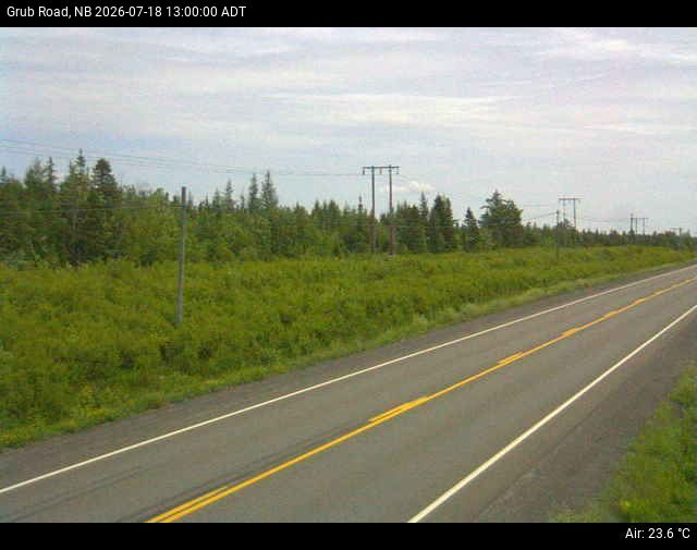 Web Cam image of Grub Road (NB Highway 10)