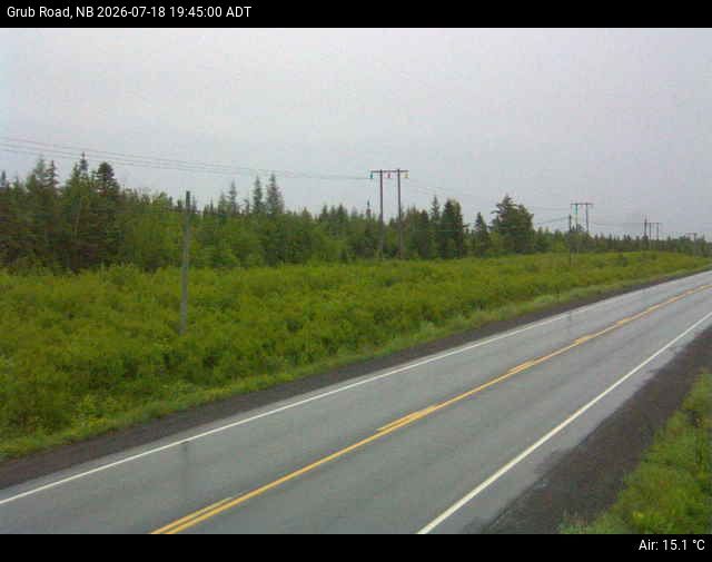 Web Cam image of Grub Road (NB Highway 10)