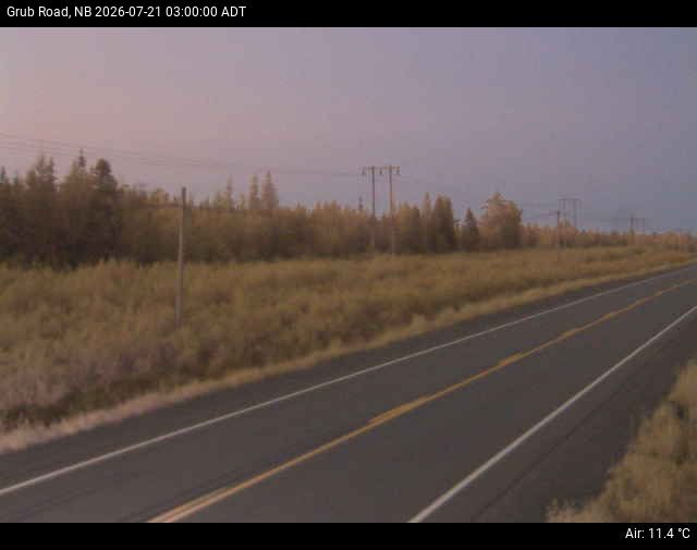Web Cam image of Grub Road (NB Highway 10)