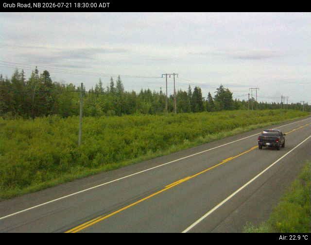 Web Cam image of Grub Road (NB Highway 10)