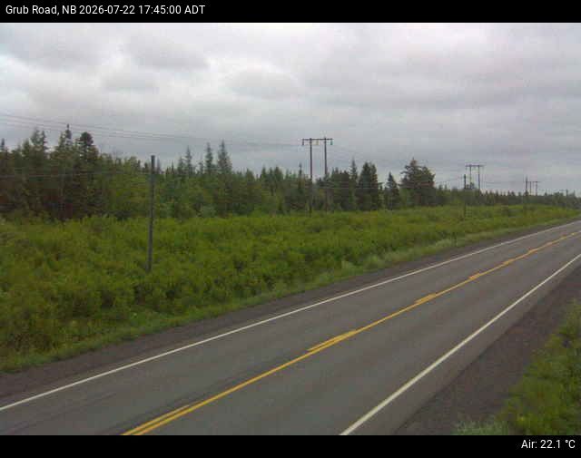 Web Cam image of Grub Road (NB Highway 10)