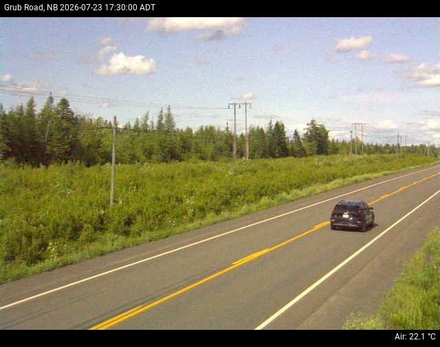 Web Cam image of Grub Road (NB Highway 10)