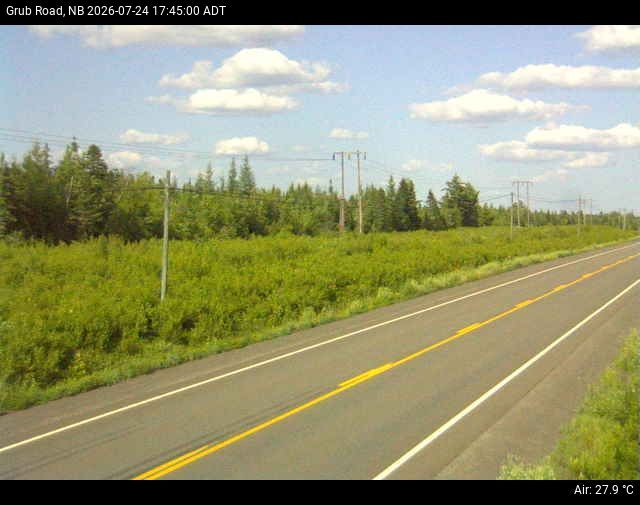 Web Cam image of Grub Road (NB Highway 10)