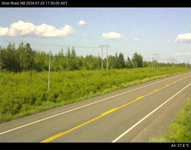 Web Cam image of Grub Road (NB Highway 10)
