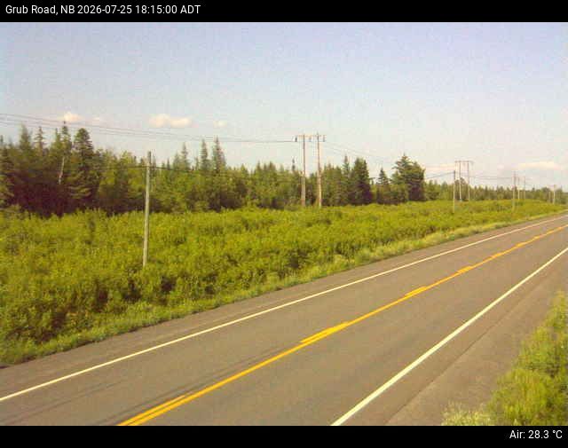 Web Cam image of Grub Road (NB Highway 10)
