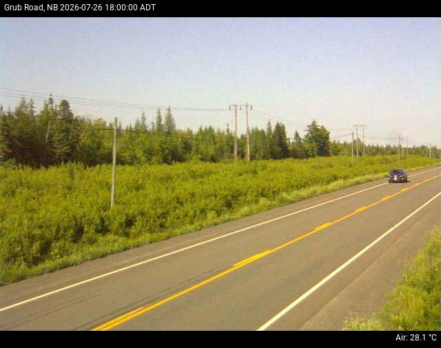 Web Cam image of Grub Road (NB Highway 10)