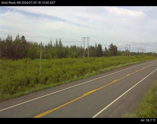 Web Cam image of Grub Road (NB Highway 10)