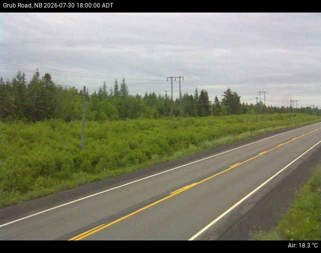 Web Cam image of Grub Road (NB Highway 10)