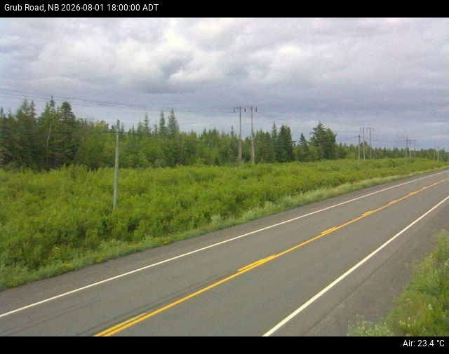 Web Cam image of Grub Road (NB Highway 10)