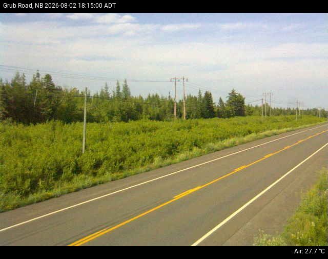 Web Cam image of Grub Road (NB Highway 10)