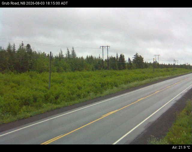 Web Cam image of Grub Road (NB Highway 10)