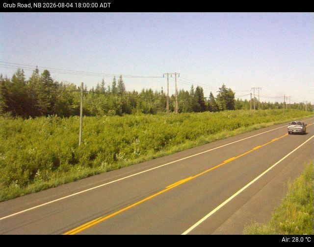 Web Cam image of Grub Road (NB Highway 10)