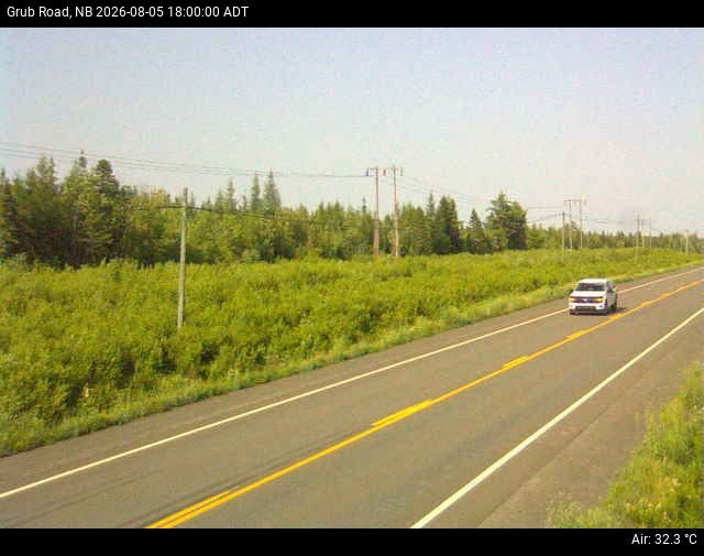 Web Cam image of Grub Road (NB Highway 10)