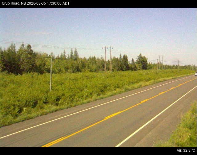Web Cam image of Grub Road (NB Highway 10)
