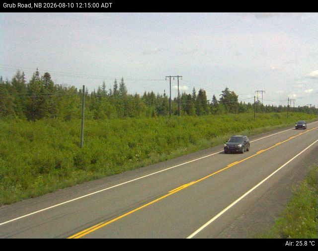 Web Cam image of Grub Road (NB Highway 10)