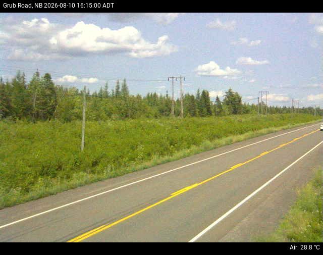 Web Cam image of Grub Road (NB Highway 10)