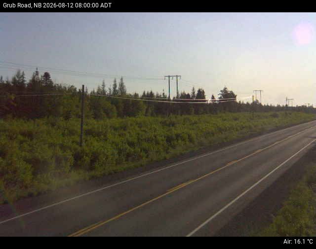 Web Cam image of Grub Road (NB Highway 10)