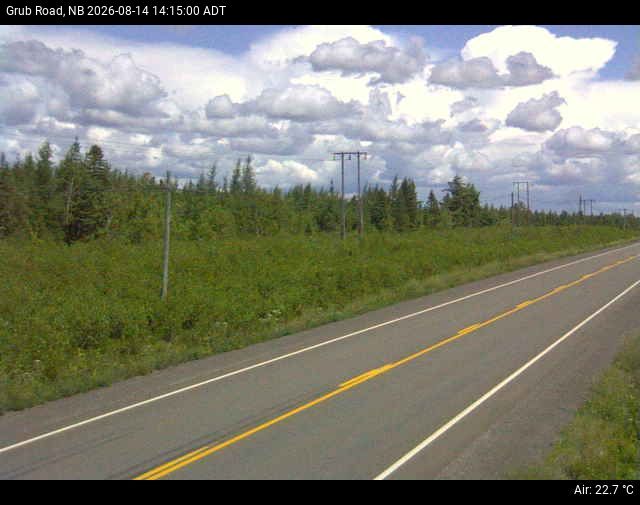 Web Cam image of Grub Road (NB Highway 10)